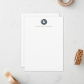 Gepersonaliseerde naam Minimalist Professional Mon Notitiekaartje (Voorkant / Achterkant in situ)