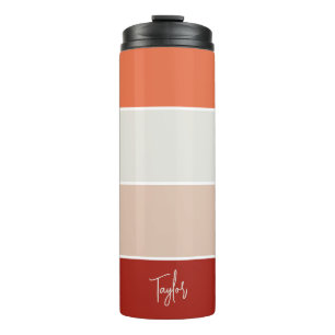 Gepersonaliseerde naam modern eenvoudig en trendy thermosbeker