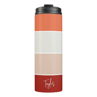 Gepersonaliseerde naam modern eenvoudig en trendy thermosbeker