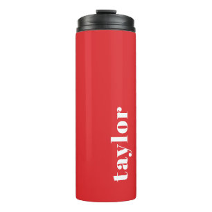 Gepersonaliseerde naam Modern Eenvoudig en Trendy Thermosbeker