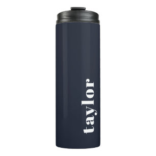 Gepersonaliseerde naam Modern Eenvoudig en Trendy Thermosbeker