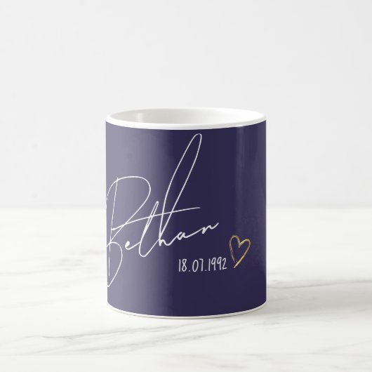 Gepersonaliseerde naam Modern Gift Koffiemok (Center)