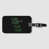 Gepersonaliseerde naam Modern Golf Bagagelabel (Voorkant (horizontaal))