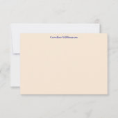 Gepersonaliseerde naam Modern Paarse Green Bold Bedankkaart (Voorkant)