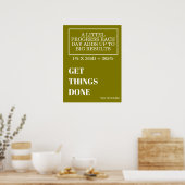 GEPERSONALISEERDE NAAM MODERNE MINIMALE DINGEN GER POSTER (Keuken)