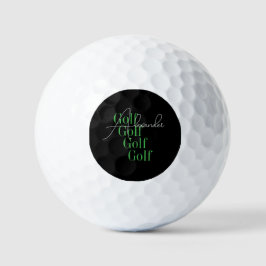 Gepersonaliseerde naam Moderne typografie Golfballen