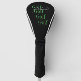 Gepersonaliseerde naam Moderne typografie Golfheadcover