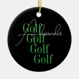 Gepersonaliseerde naam Moderne typografie Keramisch Ornament