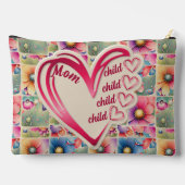 Gepersonaliseerde naam Moeder Kinder bloemen overa Etui (Achterkant)