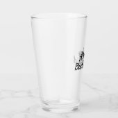 Gepersonaliseerde naam monogram bruiloft bruidsmei glas (Rechts)