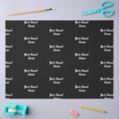 Gepersonaliseerde naam Monogram Business Tissue Pa Tissuepapier (Craft)