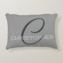 Gepersonaliseerde naam Monogram C Initiaal Zwart G