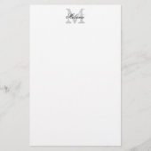 Gepersonaliseerde naam monogram logo briefpapier (Voorkant)