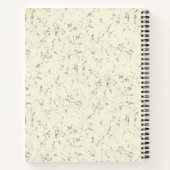 Gepersonaliseerde naam Monogram Marble Spiral Noti Notitieboek (Achterkant)