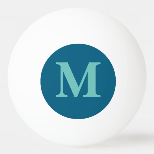 Gepersonaliseerde naam Monogram Ping Pong Ball (Achterkant)