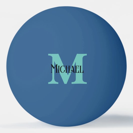 Gepersonaliseerde naam Monogram Ping Pong Ball (Voorkant)