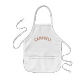 Gepersonaliseerde naam monogram | Rust Kinder Schort (Voorkant)