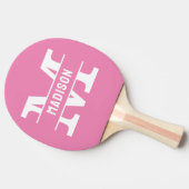 Gepersonaliseerde Naam Monogram Tafeltennisrackets Tafeltennisbatje (Zijkant)