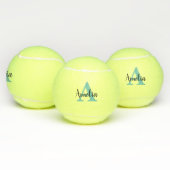 Gepersonaliseerde naam Monogram Tennisbal Tennisballen (Multi)