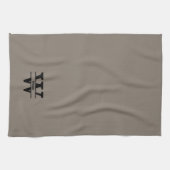 Gepersonaliseerde naam monogram theedoek (Horizontaal)