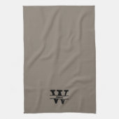 Gepersonaliseerde naam monogram theedoek (Verticaal)