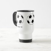 Gepersonaliseerde naam Monogram Voetbal Football Reisbeker (Voorkant links)