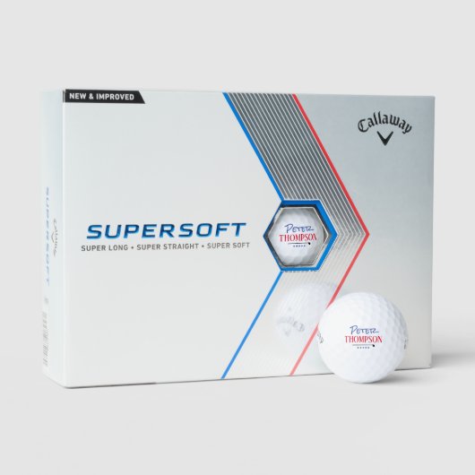 Gepersonaliseerde Naam Monogram voor Classy Golfsp Golfballen (Verpakking)