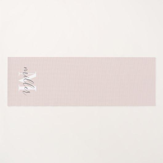 Gepersonaliseerde naam monogram yogamat (Voorkant (horizontaal))