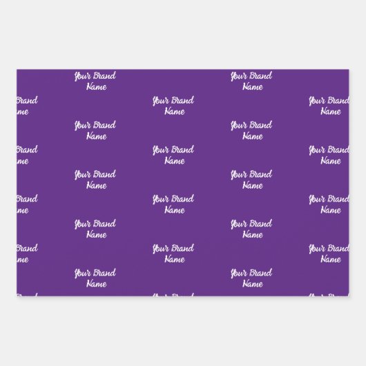 Gepersonaliseerde Naam Monogram Zakelijk Verpakkin Inpakpapier Vel (Voorkant)