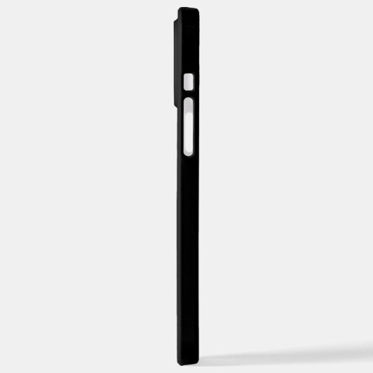 Gepersonaliseerde naam Monogram zwart iPhone Hoesje (Linkerkant)