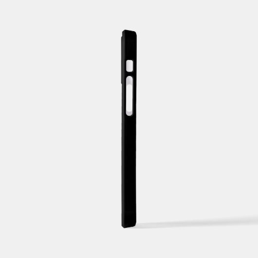 Gepersonaliseerde naam Monogram zwart iPhone Hoesje (Linkerkant)