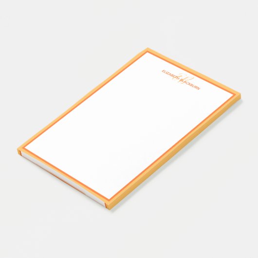 Gepersonaliseerde naam Monogrammed Initialen Sinaa Post-it® Notes (Schuin)