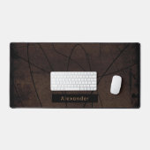 Gepersonaliseerde naam Moody Brown Abstract Mannel Bureaumat (Keyboard & Muis)