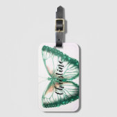 Gepersonaliseerde naam Mooie vlinder Bagagelabel (Voorkant (verticaal))