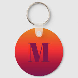Gepersonaliseerde naam Morning Glory Ombre Gradien Sleutelhanger