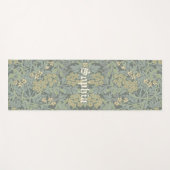 Gepersonaliseerde naam Morris Foliage Patroon Yoga Yogamat (Voorkant (horizontaal))