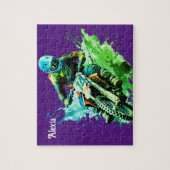 Gepersonaliseerde naam Motorcross Puzzel (Verticaal)