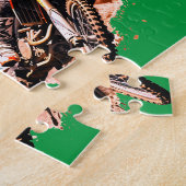Gepersonaliseerde naam Motorcross Puzzel Legpuzzel (Zijkant)