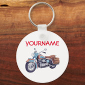 Gepersonaliseerde NAAM  Motorfiets Sleutelhanger (Voorkant)