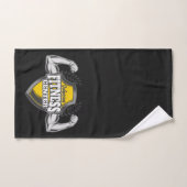 Gepersonaliseerde NAAM Musea Fitness Trainer Gym Bad Handdoek (Handdoek)