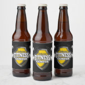 Gepersonaliseerde NAAM Musea Fitness Trainer Gym Bier Etiket (Flessen)