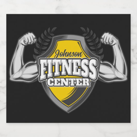 Gepersonaliseerde NAAM Musea Fitness Trainer Gym Bier Etiket (Enkel label)