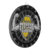 Gepersonaliseerde NAAM Musea Fitness Trainer Gym Dartbord (Voorkant Links)