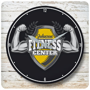 Gepersonaliseerde NAAM Musea Fitness Trainer Gym Grote Klok
