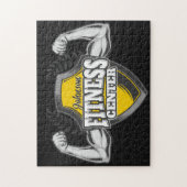 Gepersonaliseerde NAAM Musea Fitness Trainer Gym Legpuzzel (Verticaal)