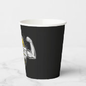 Gepersonaliseerde NAAM Musea Fitness Trainer Gym Papieren Bekers (Links)