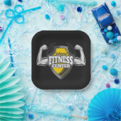 Gepersonaliseerde NAAM Musea Fitness Trainer Gym Papieren Bordje (Feest)