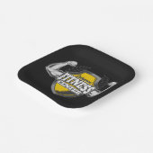 Gepersonaliseerde NAAM Musea Fitness Trainer Gym Papieren Bordje (Gebogen)