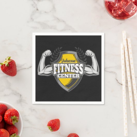 Gepersonaliseerde NAAM Musea Fitness Trainer Gym Servet (Insitu)