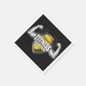 Gepersonaliseerde NAAM Musea Fitness Trainer Gym Servet (Hoek)